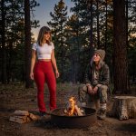 Libby LIbski and Dayna at fire pit.jpg